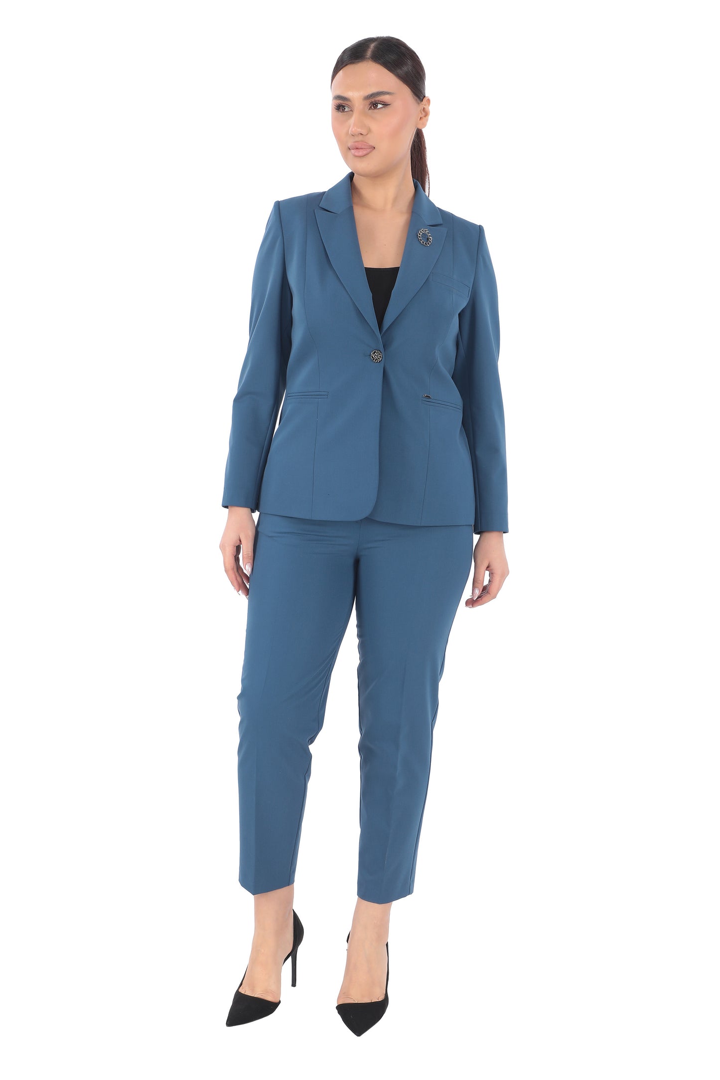 Modern Kesim Lacivert Blazer & Pantolon Takım